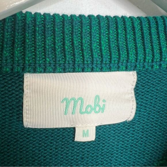Mobi color block colorful golf knit sweater rare one of a kind - Picture 5 of 9